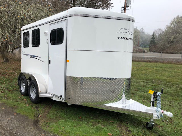 2016 4STAR Livestock 7' Wide Tandem Axle on the road